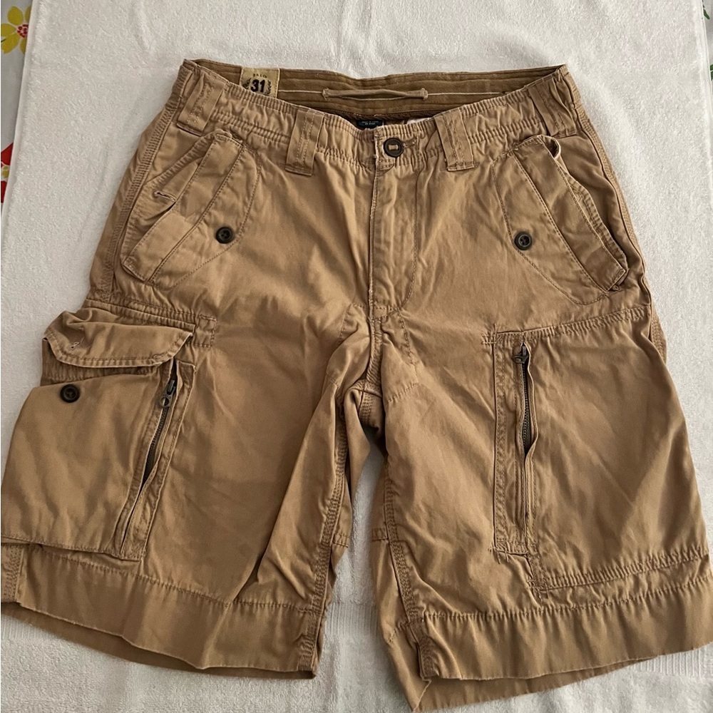 Men's Tan Ralph Lauren Cargo Shorts